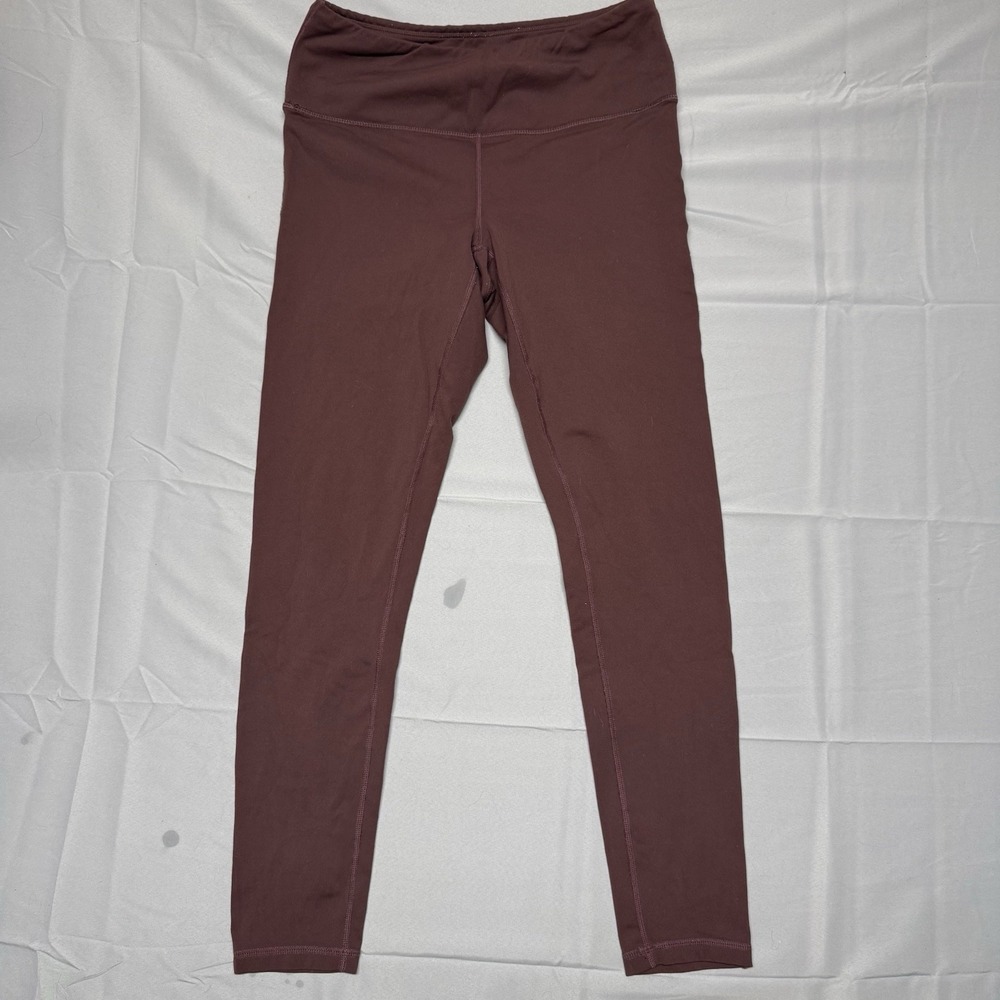 PrAna Electa II Leggings Women's Large Maroon Athleisure Pockets‎ Activewear Gym